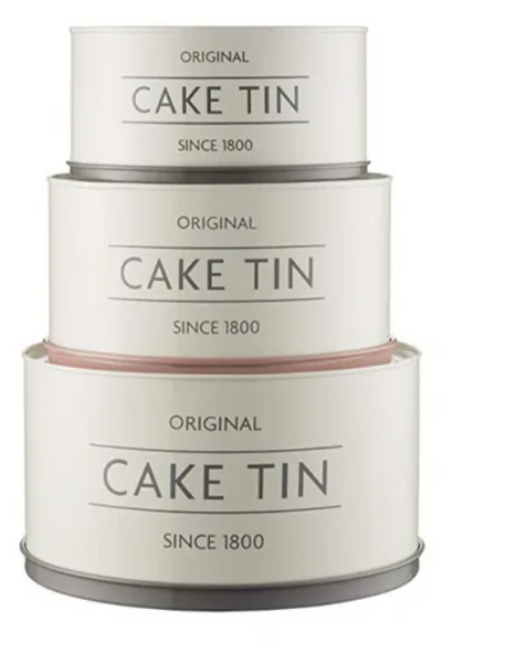 Cake tin set of 3 sale