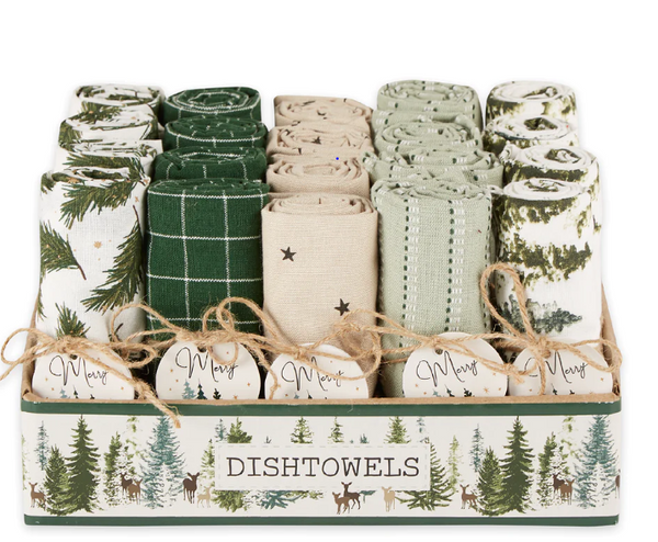 Winter dish towels discount