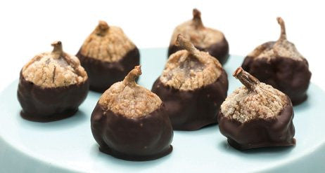 Chocolate Dipped Stuffed Figs