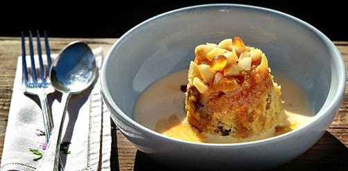 Upside-Down Ginger Pudding with Vanilla Custard