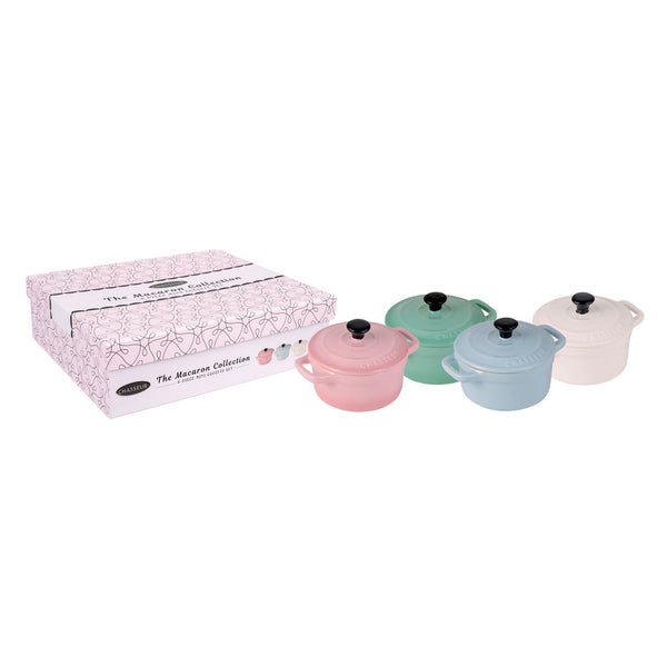 Chasseur Macaron 4 Piece Mini Cocotte Set