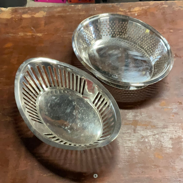 Vintage Silver Plate Basket