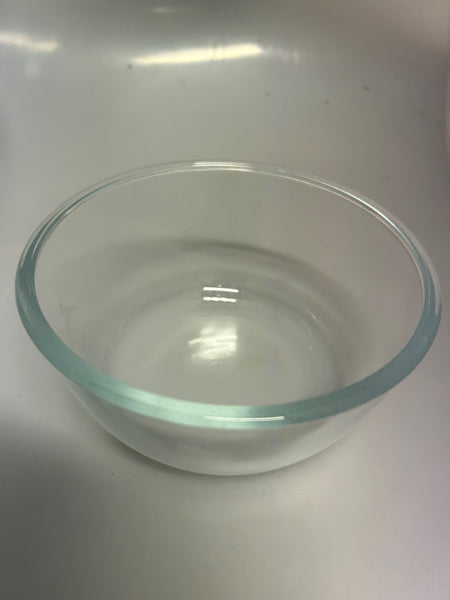 Deep glass bowl