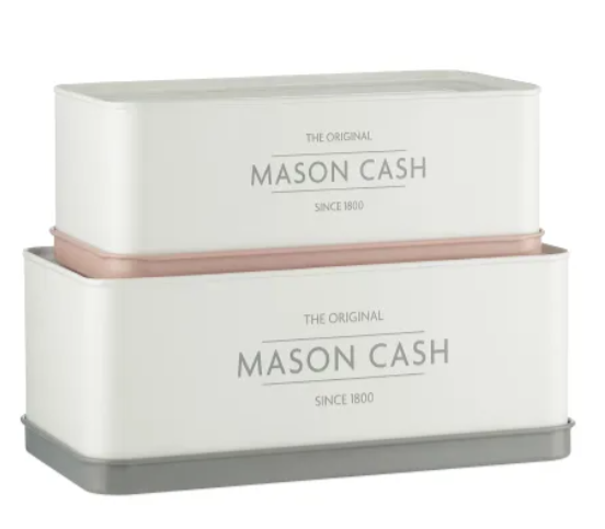 MasonCash Rectangle Tins Set of 2
