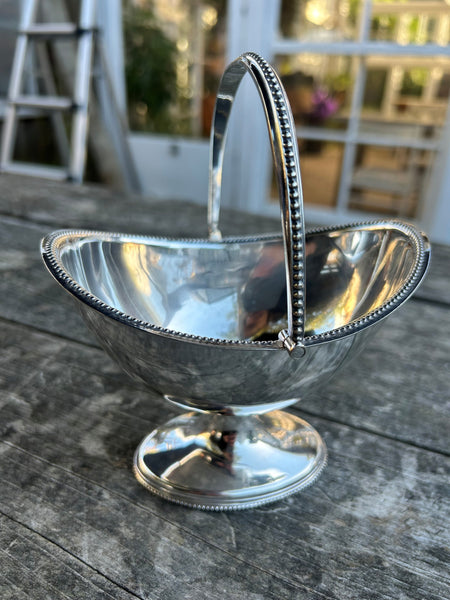 Vintage Handled Silver Plate Bowl
