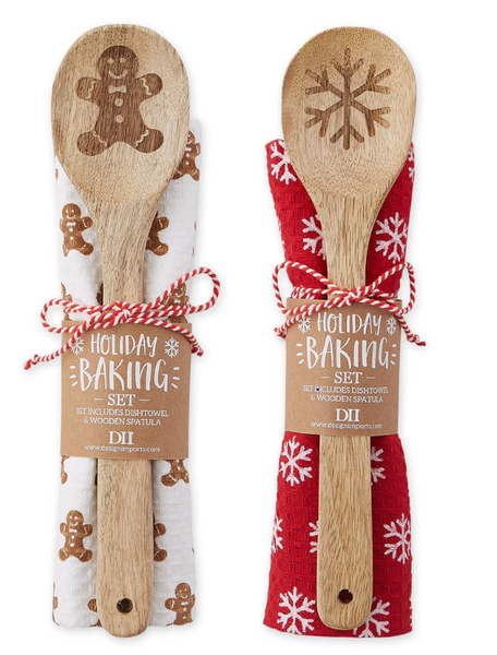 Holiday Dish Towel & Spoon Gift Set
