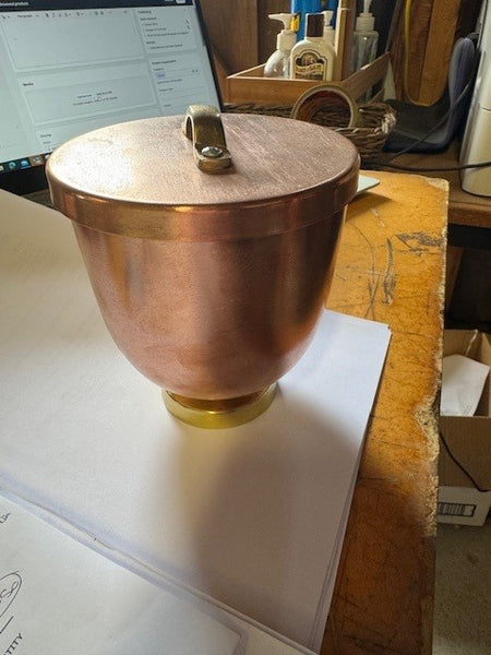 Vintage Copper Urn with Lid