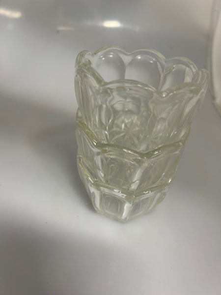 Scallop Rim Condiment Glasses