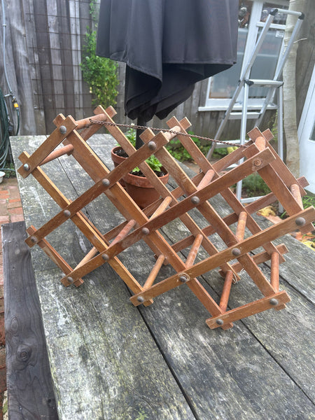 Wooden wine rack