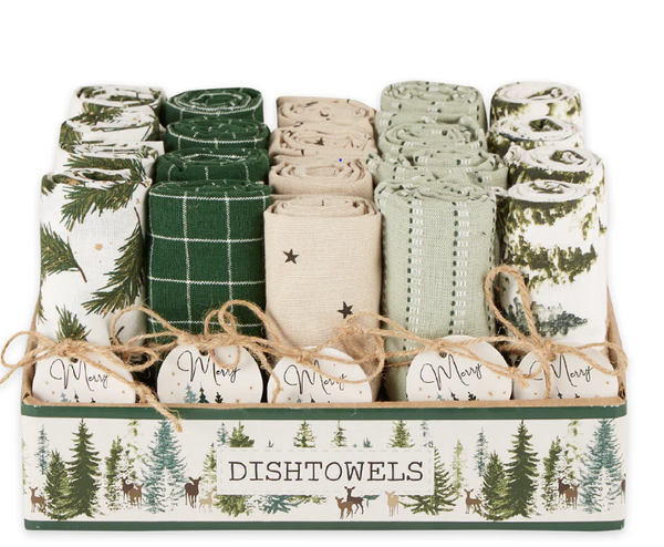 Christmas Assorted Dish Towels- Winter Woods