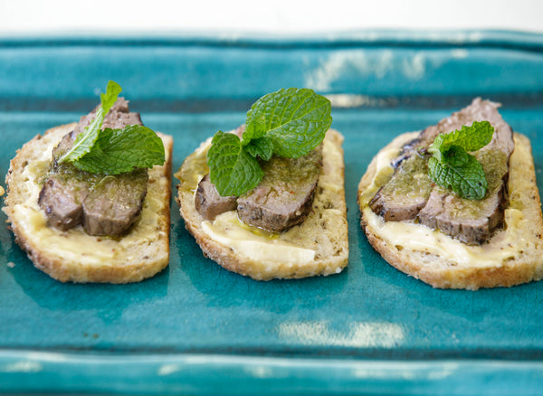 Open Sandwiches with Roast Lamb and Chimichurri