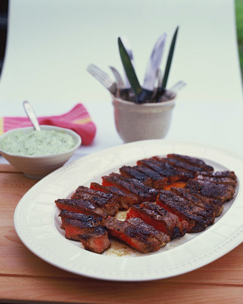Fiorentina Style T-Bone Steak with Rocket Mayonnaise
