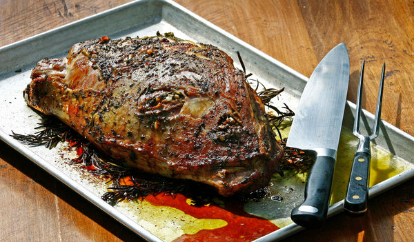 Roast Leg of Lamb with Garlic and Herbs