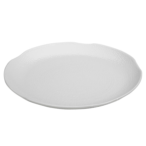Bella Tavolo White Textured Melamine Platters