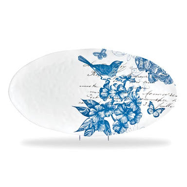Michel Design Works Indigo Cotton Melamine Platters & Bowls