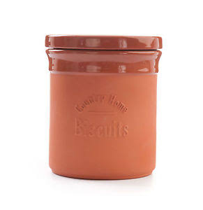 Terracotta Biscuit jar