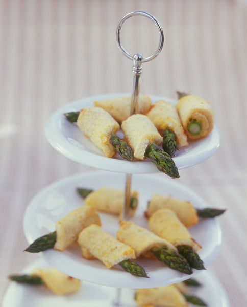 Toasted Asparagus and Swiss Cheese Rolls