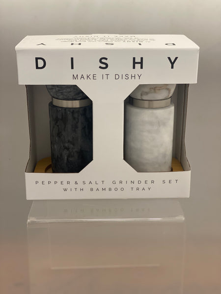 Dishy Marble Salt & Pepper Gift Set