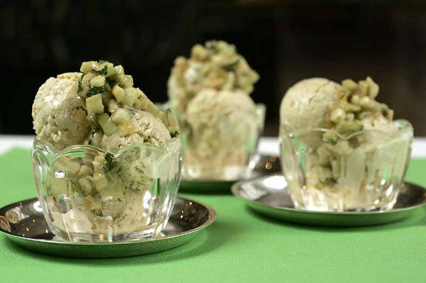 Feijoa, Banana and Mint Fruit Salad