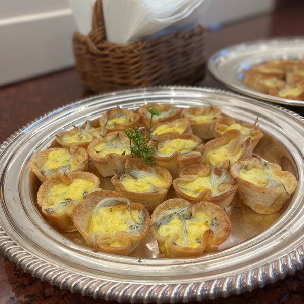 Whitebait in Toasted Bread Cases