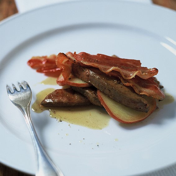 Lamb’s Fry with Bacon and Apple in Sherry Honey Glaze