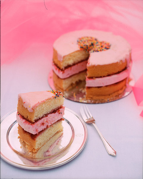 Pink Marshmallow Sponge Sandwich