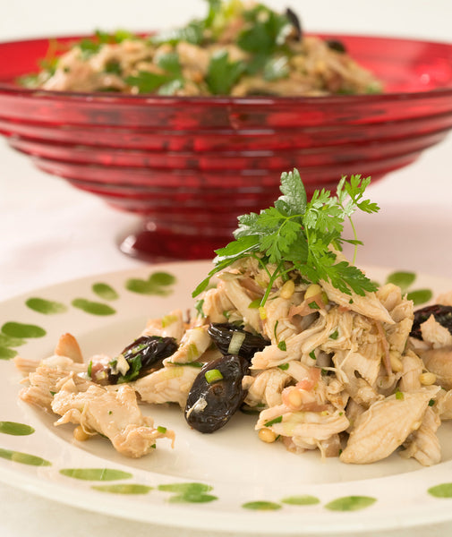 Turkey Salad With Prosciutto, Pine Nuts & Muscatels