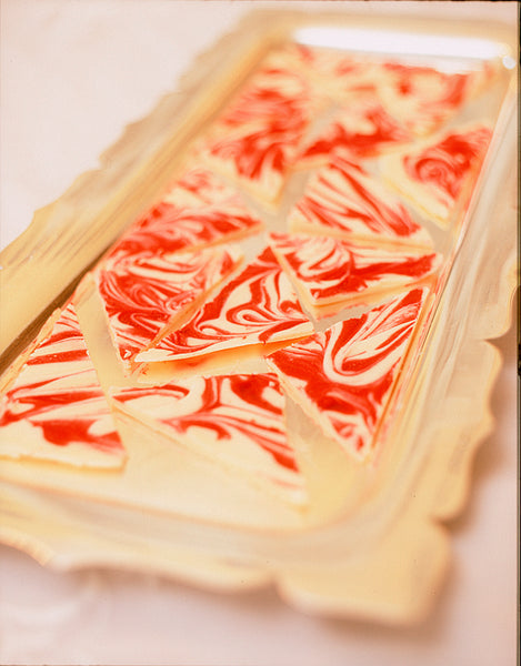 White Chocolate Raspberry Brittle