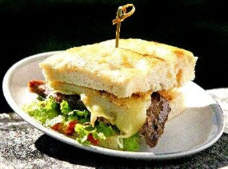 Barbecued Minute Steak Focaccia Sandwich