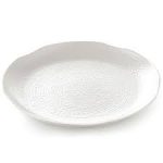 Bella Tavolo White Textured Melamine Platters