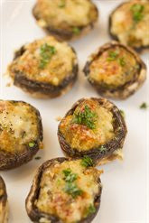 Button Mushrooms Stuffed with Pork and Herbs