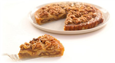 CARAMELISED WALNUT AND APPLE TART