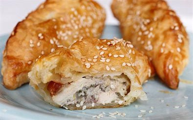 Chicken Quince Pasties and Spiced Yoghurt