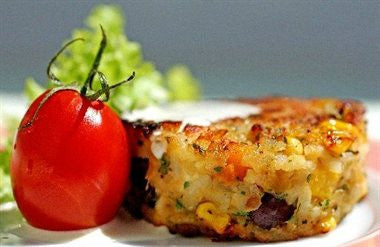 Chickpea, Corn & Tofu Cake