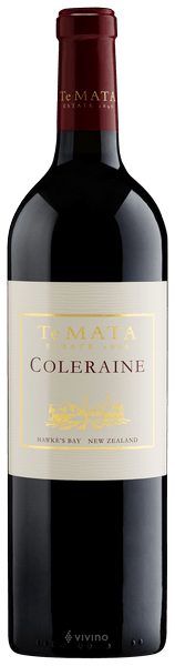 Te Mata Estate Coleraine 2016 Hawkes Bay Cabernet Merlot