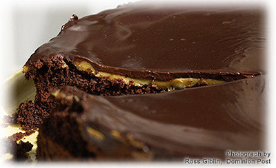 DANGEROUSLY RICH CHOCOLATE CARAMEL CAKE FROM ASTORIA