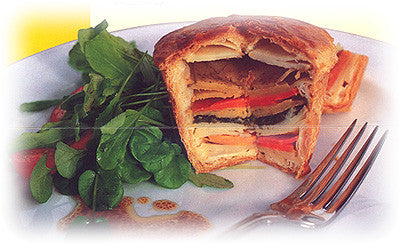 DEEP DISH STRIPED VEGETABLE PIE