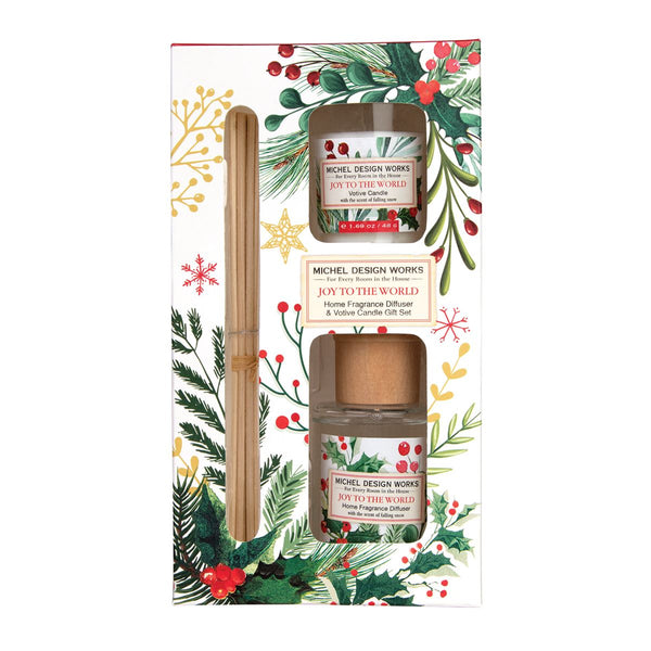 Joy To The World Candle & Reed Diffuser Gift Set