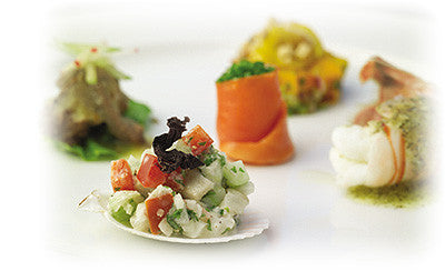 FISH CEVICHE WITH KARENGO FRONDS