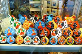 Happy Hens - Handpainted Ceramic Chickens