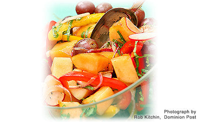 MELON MINT AND PEPPER SALAD