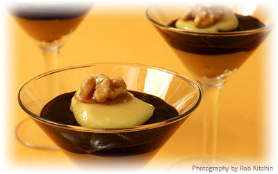 MICHAEL LEE-RICHARDS' CHOCOLATE CARAMEL MARTINIS WITH PRALINE WALNUTS