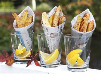 Parmesan Crumbed Fish with Handmade Fries