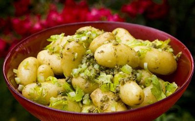 Potato Salad with Celery & Caper Dressing