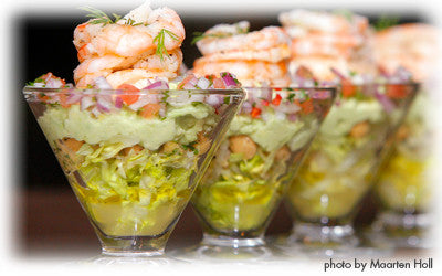 PRAWN AND AVOCADO COCKTAIL WITH CHICKPEAS