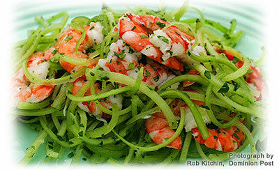 PRAWN AND CELERY SALAD WITH GINGER DRESSING