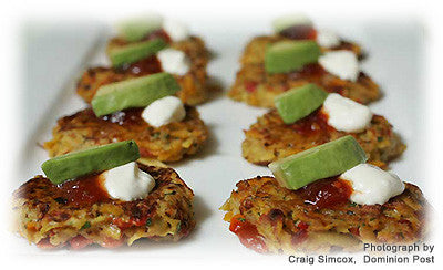 Pumpkin and Kumara Fritters