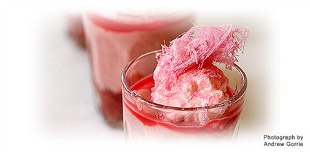 RHUBARB AND STRAWBERRY ANGEL FOOLS