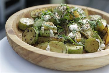 Summer Squash with Tahini Sauce