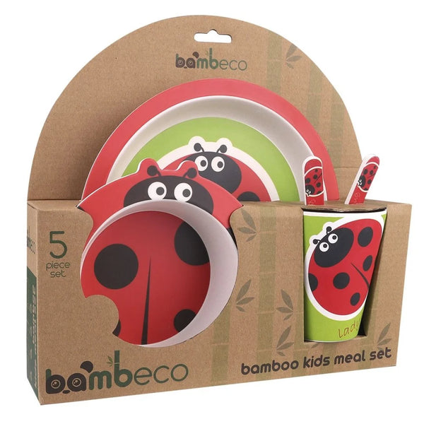 bamboo 5pce kids meal set